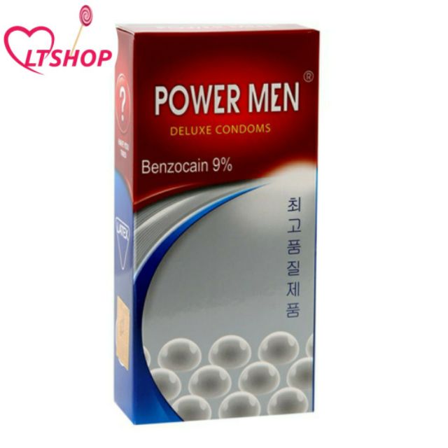 Bao cao su Powermen Deluxe Codoms chống xuất tinh sớm  hộp 12cái