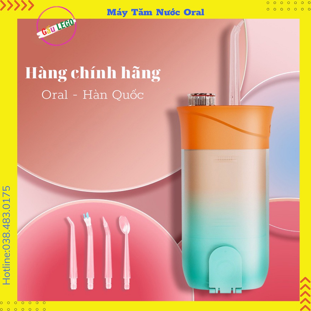 Máy Tăm Nước Cầm Tay Oral - Công nghệ cao tần 2022 - Tăm nước cao cấp vệ sinh răng miệng siêu sạch. Bảo hành 12th
