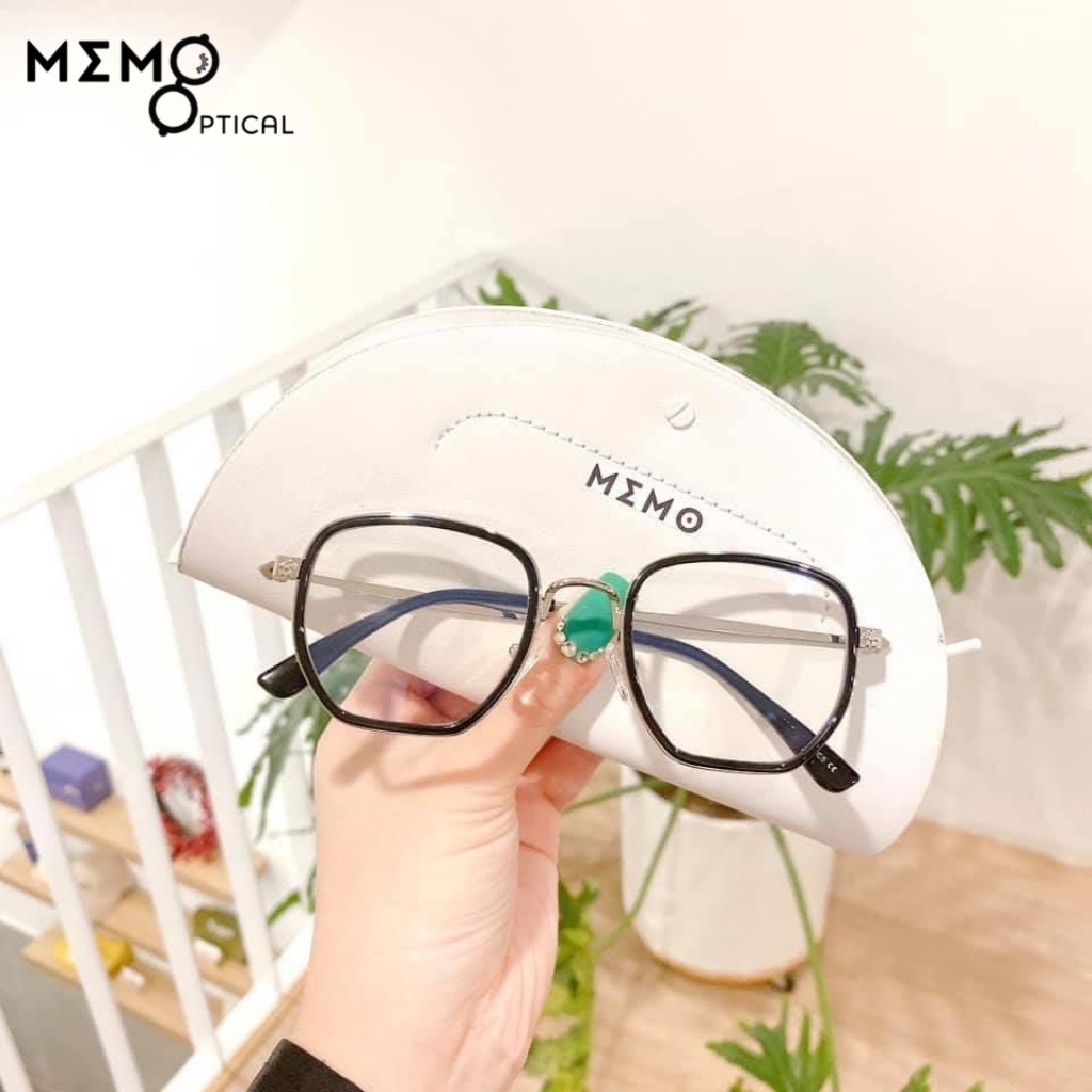 Gọng kính cận nam nữ thời trang phong cách Chrome Heart Lisa kim loại chắc chắn dễ đeo, màu sắc Đen, xám,Hồng _LISA520