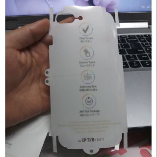 Miếng dán mặt lưng PPF cho Iphone 7 plus/8 plus ( Trong suốt )