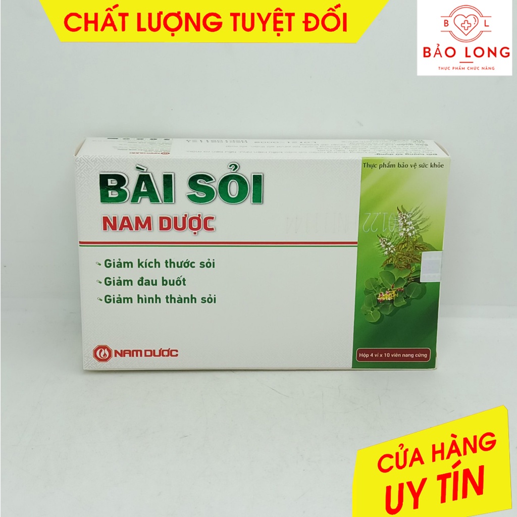 Bài sỏi Nam Dược - Sỏi thận, sỏi mật hộp 40 viên
