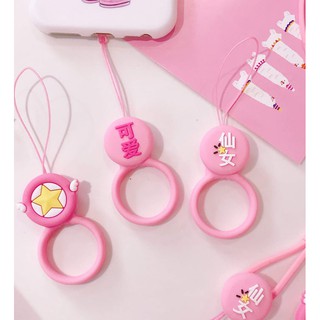 Dây treo điện thoại xỏ ngón taobao - Tạp hóa màu hường