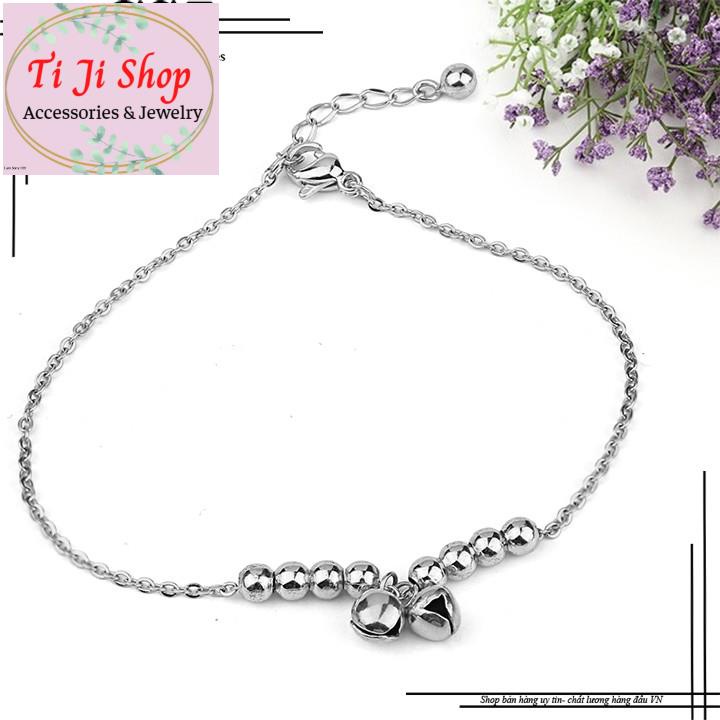 LẮC TAY NỮ INOX CHUÔNG ĐẸP KHÔNG ĐEN -