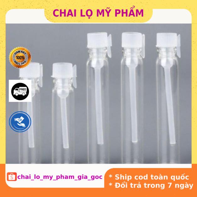 Lọ Chiết Nước Hoa ❤ GIÁ TỐT NHẤT ❤ [100c] Vỏ lọ ống chiết mẫu thử nước hoa 1ml 2ml 3ml đựng dầu thơm , phụ kiện du lịch