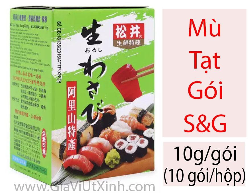 MÙ TẠT GÓI S&B 10G  - WASABI