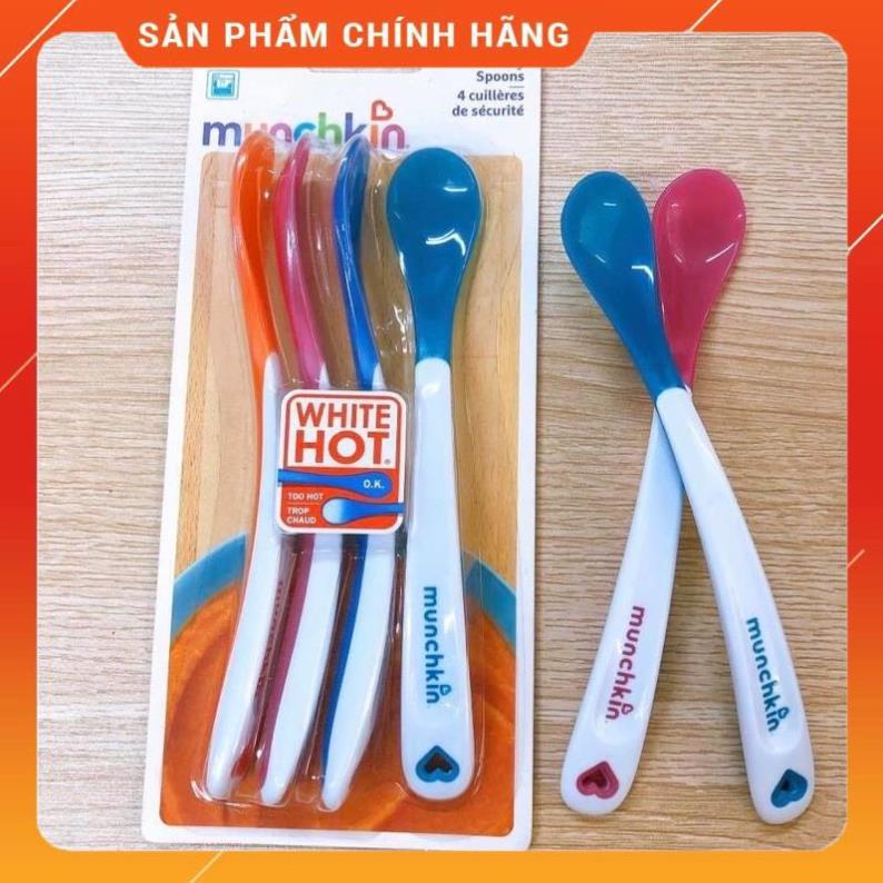 Muỗng silicon mềm báo nóng Munchkin