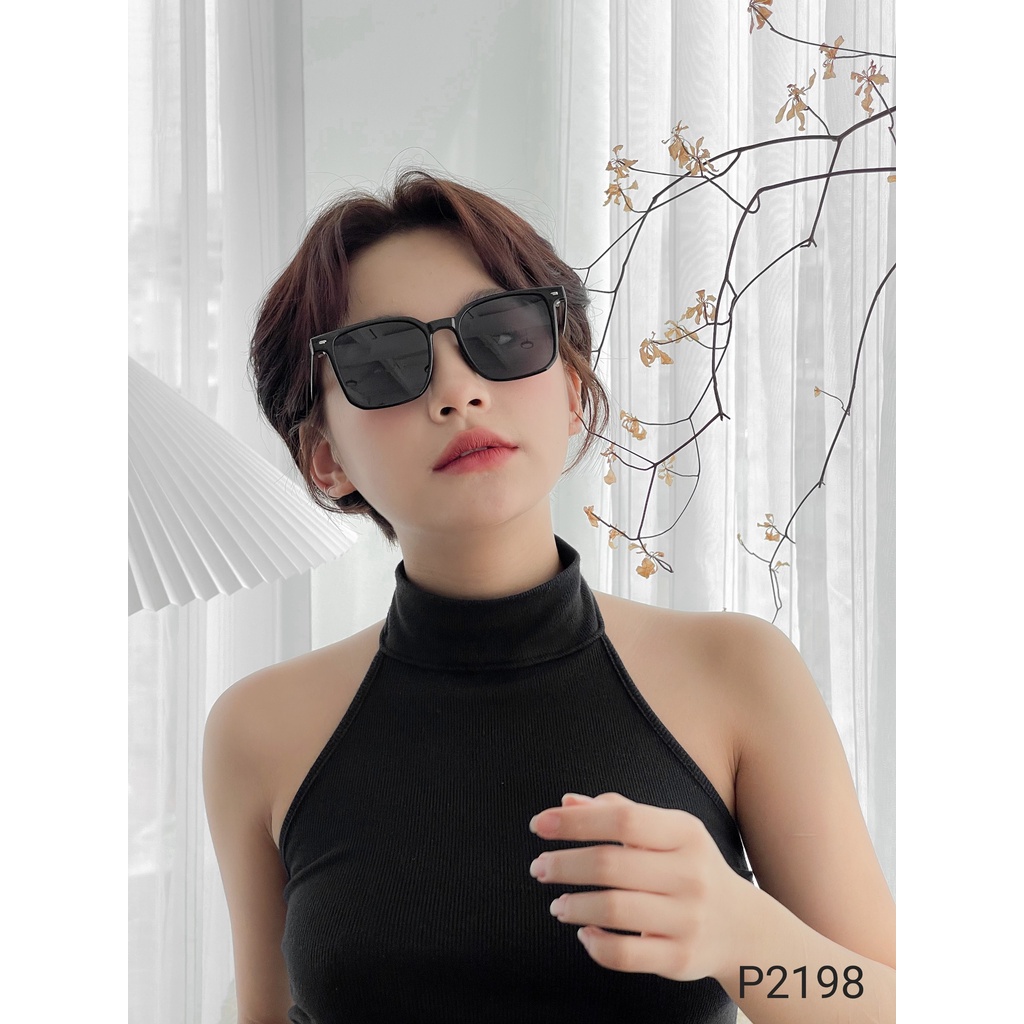 Kính râm nam LILYEYEWEAR mắt vuông to chống UV400 phân cực bảo vệ mắt P2198