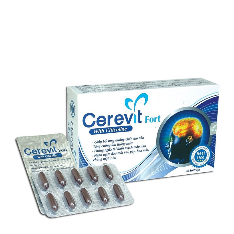 CEREVIT FORT tăng cường lưu thông tuần hòa máu não