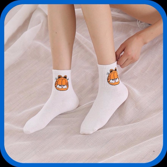 Tất cổ nhỡ nhiều màu nhiêu hình cực đáng yêu - Vớ cotton thoáng khí thấm mồ hôi - Quà tặng tất xinh giá rẻ