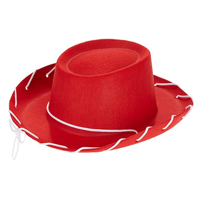Nón Cao Bồi Màu Đỏ Nâu Mới Lạ Có Vành Kiểu Cowboy Phương Tây Dành Cho Trẻ Em