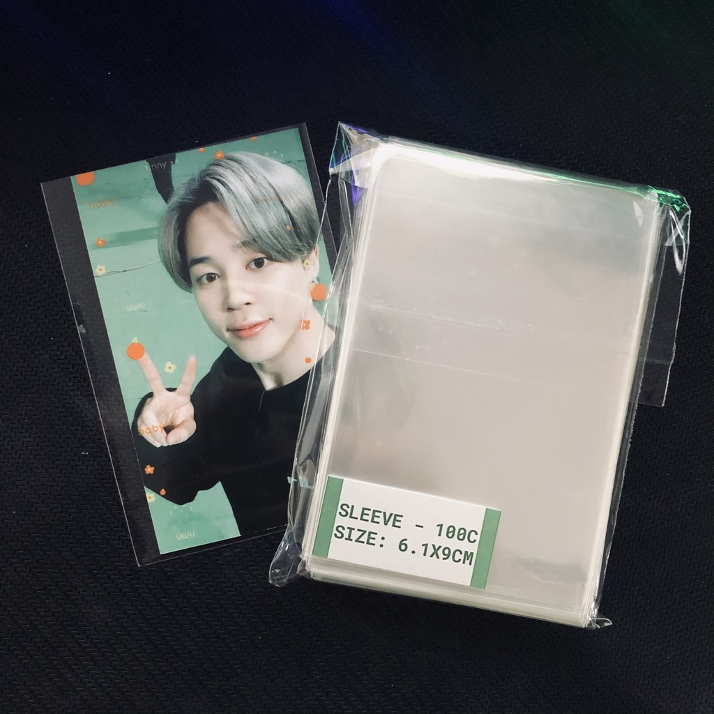 [Có sẵn] Xấp 100c bọc bài, Sleeves đựng thẻ bài, postcard, photocard idol, anime, yugioh nhiều size giá rẻ SLEEVE