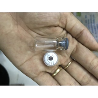 Lọ thủy tinh 2ml có nắp nhôm nút cao su đậy, lọ thủy tinh 2cc trắng