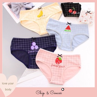 Quần lót nữ cotton hình hoa quả dễ thương [Kèm Ảnh Thật]