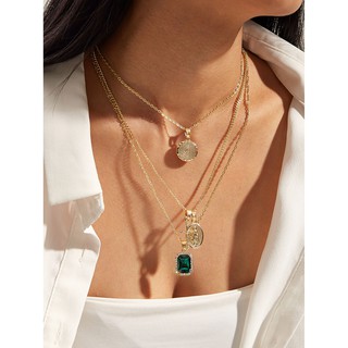 Dây Chuyền Nhiều Tầng Có Mặt Thánh Giá Và Đức Mẹ