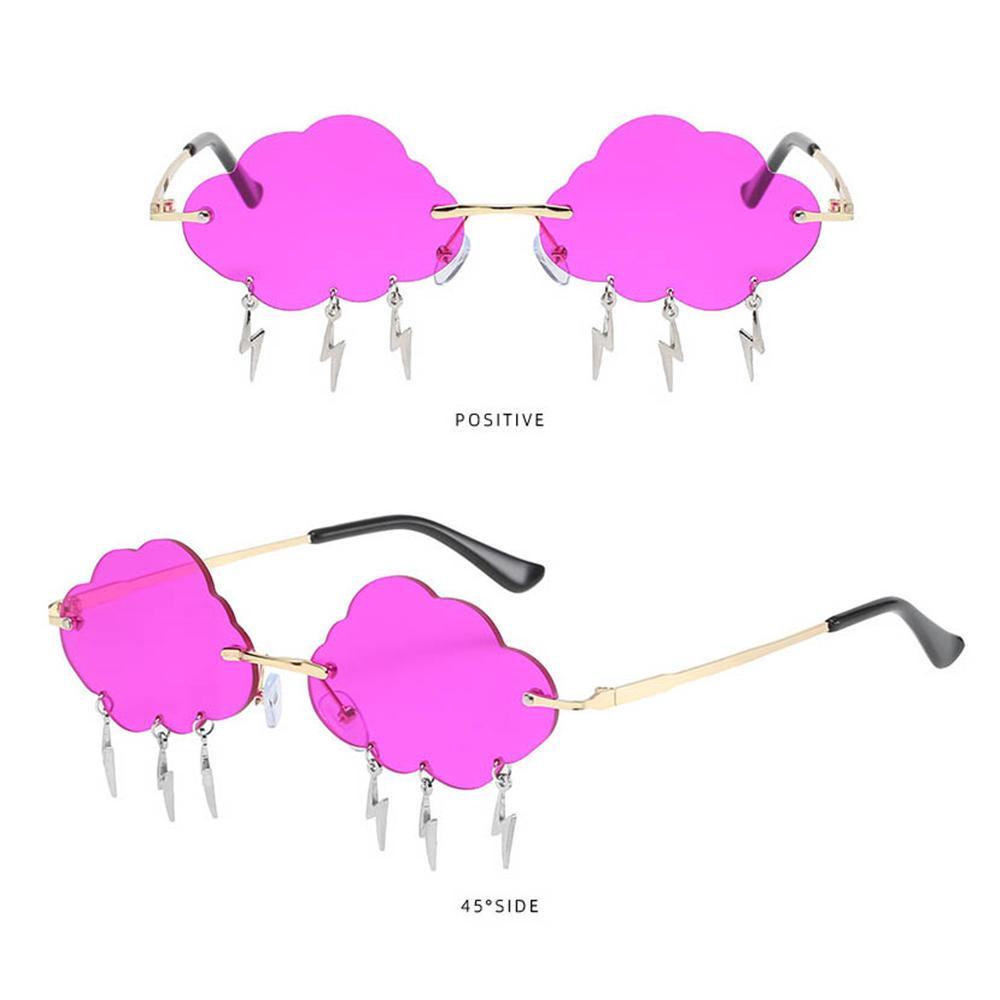 Kính Mát Không Gọng Hình Đám Mây Phong Cách Retro