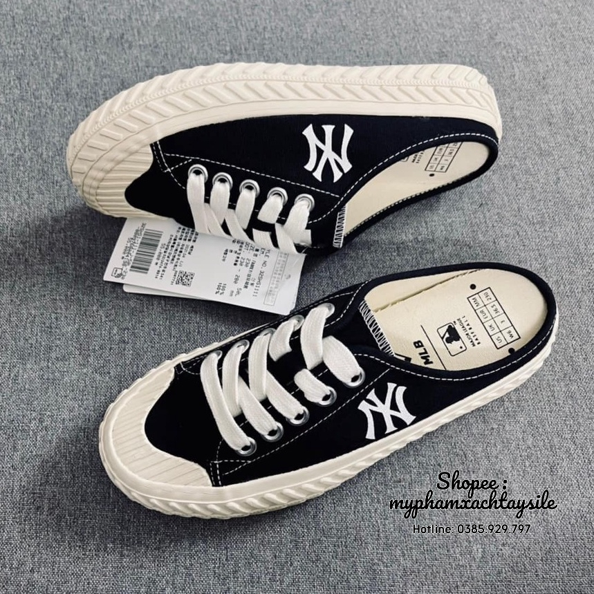 ĐỦ SIZE / BAO AUTH - Giày MLB Mule NY Đạp Gót - GIẦY HÀNG CHÍNH HÃNG