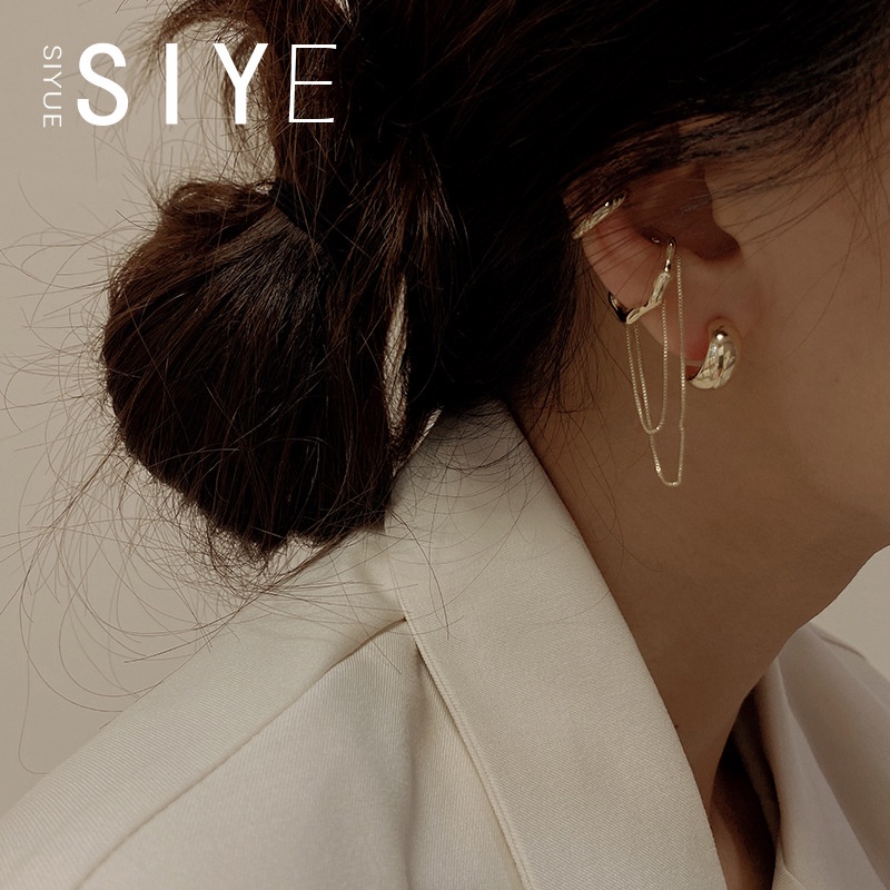 Khuyên kẹp vành tai cao cấp không cần xỏ lỗ thời trang mùa hè cho nữ
