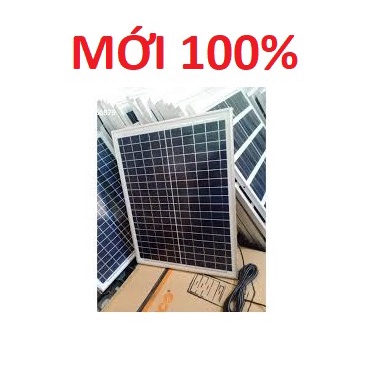 Tấm pin năng lượng mặt trời Solar Panel 6V 20W Poly - Solar panel 6V 20W Poly,sẵn dây nối 5m,đầu cắm tùy chọn -PHỤ KIỆN