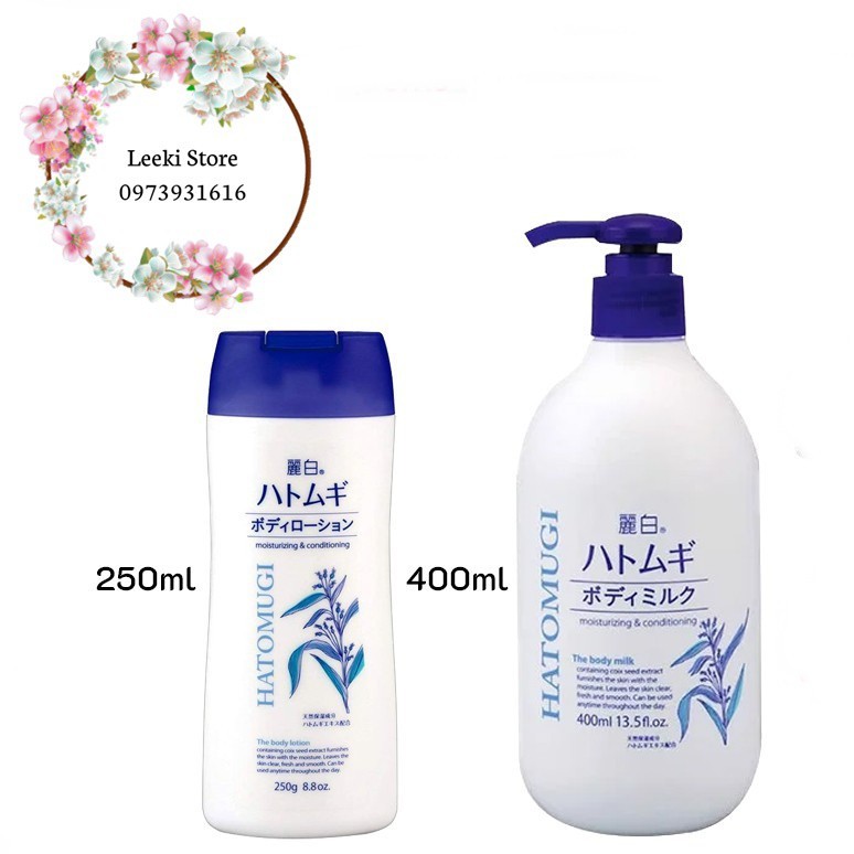 Sữa Dưỡng Thể Ban Đêm Hatomugi The Body Lotion Từ Hạt Ý Dĩ Nhật Bản