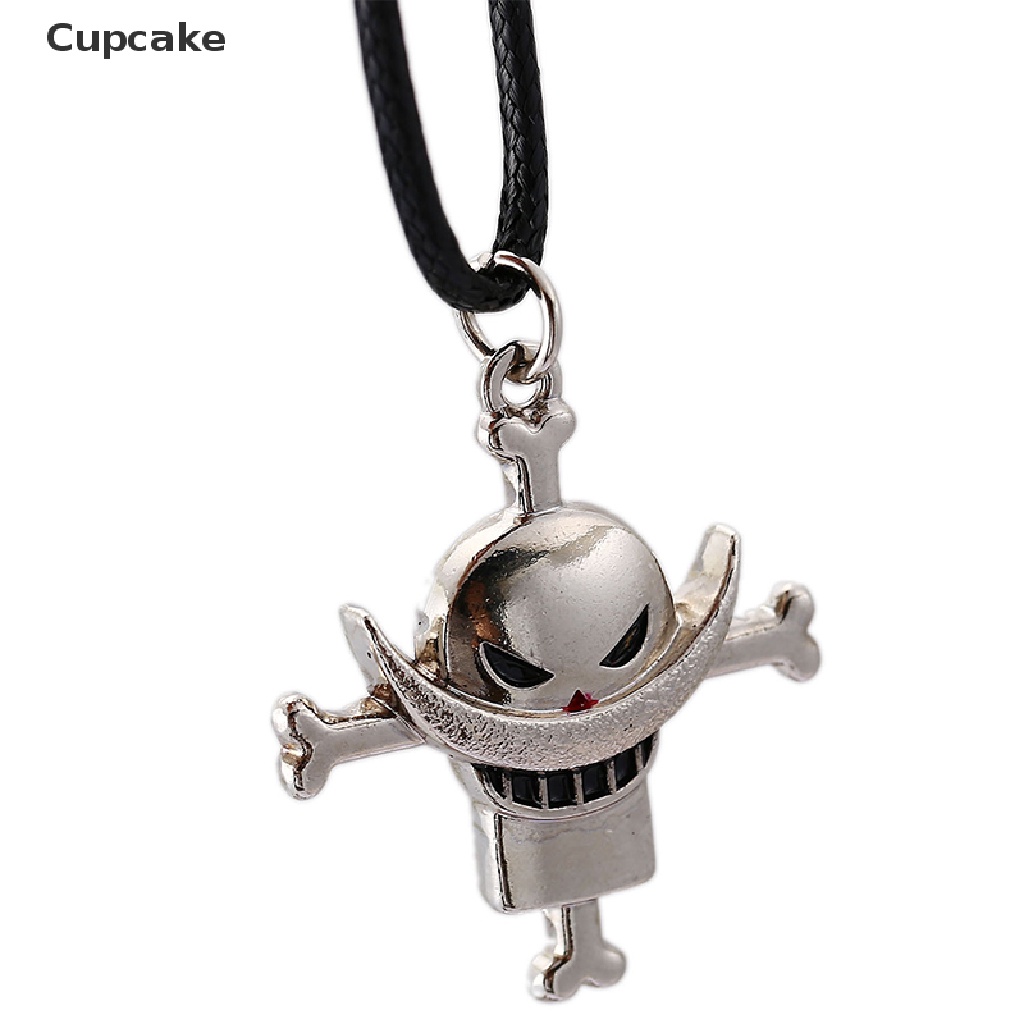 Vòng cổ Kim Loại Mặt Hình Đầu Lâu Luffy Ace Trong Phim Hoạt Hình One Piece