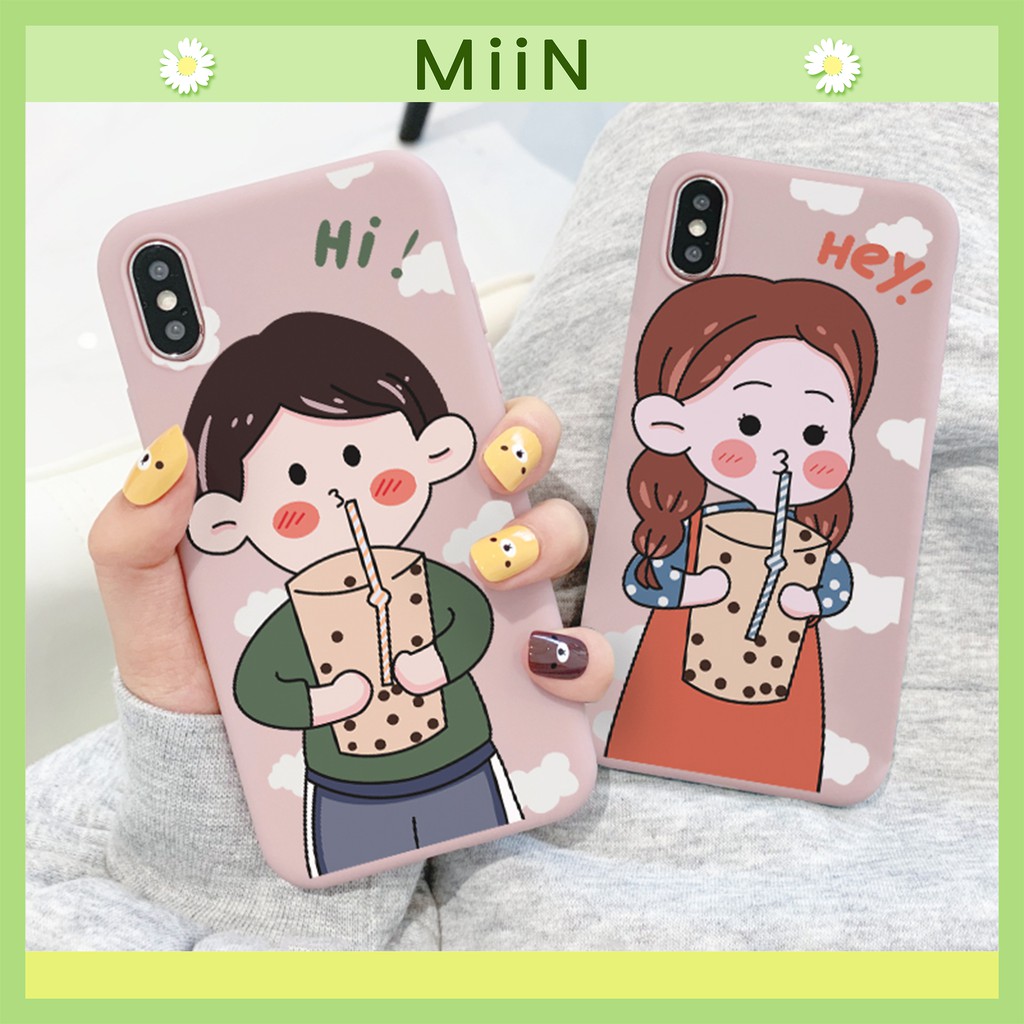 Ốp lưng iphone - Ốp iphone  Milk Tea Couple 5/5s/6/6plus/6s/6splus/7/7plus/8/8plus/x/xr/xs/11/12/pro/max/plus/promax