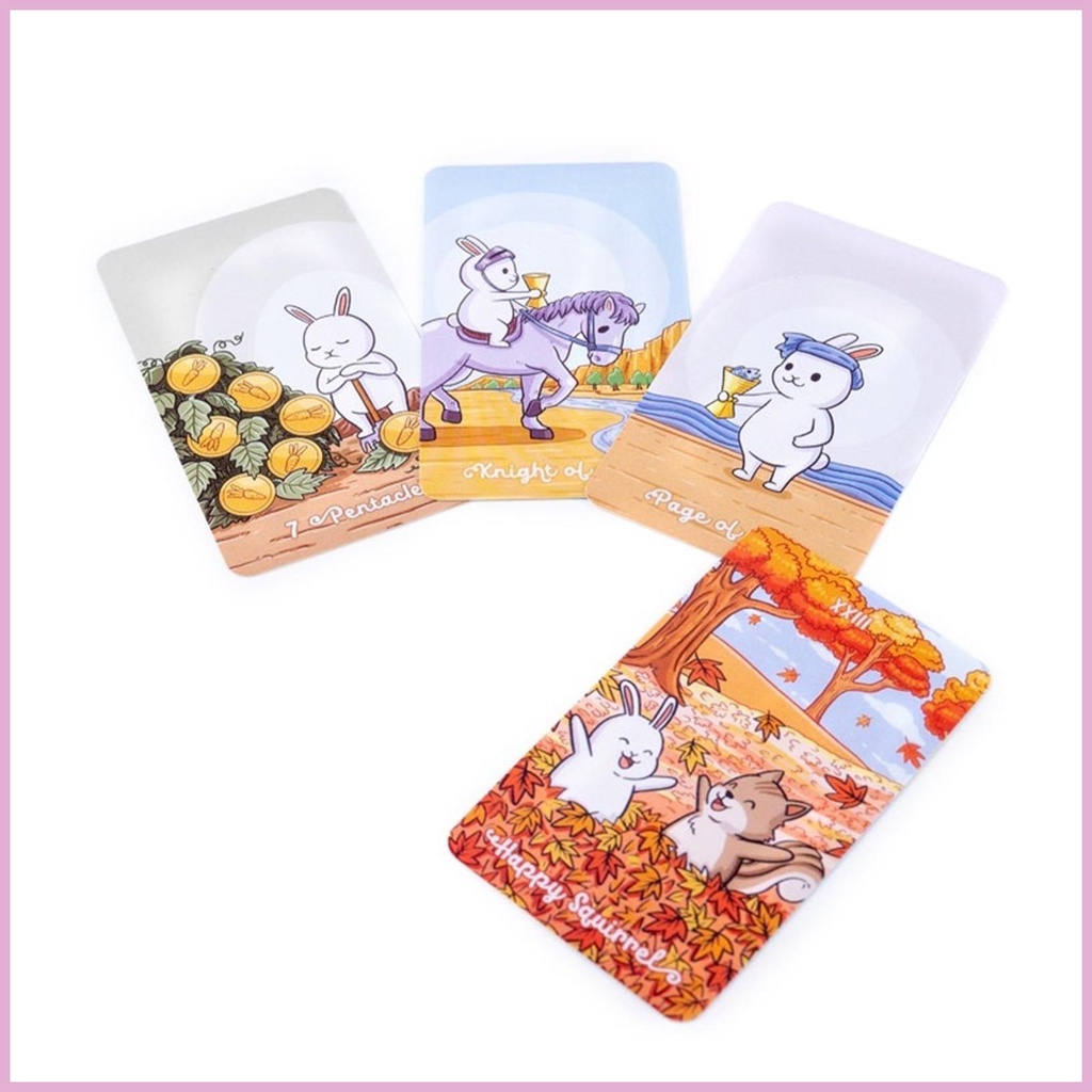 Mới Bộ Bài Tarot Hình Thỏ Dễ Thương