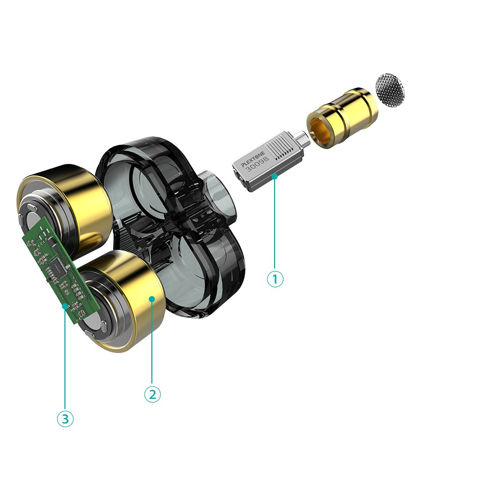 Tai nghe plextone DX6, NB4, Có mic, chân cắm chữ L, âm thanh siêu rõ