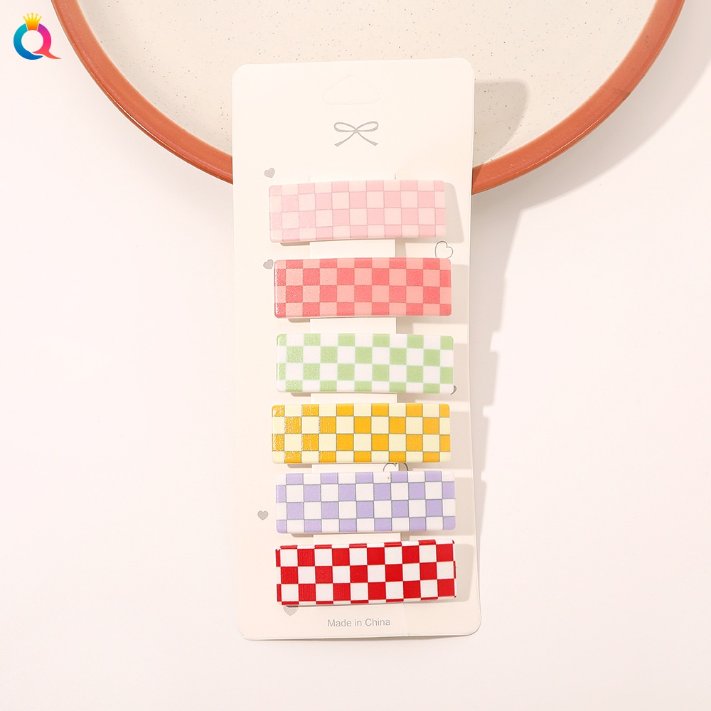 Set 6 kẹp tóc độc đáo thiết kế đơn giản thời trang cho nữ