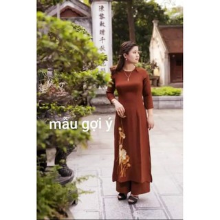 LỤA ĐŨI NÂU MAY ÁO DÀI,ĐẦM,BỘ