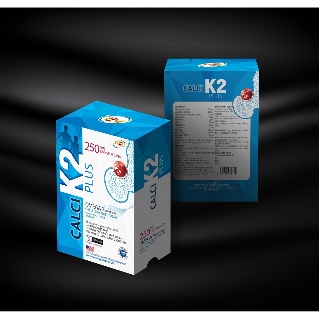Calci K2 Plus Giúp Xương Chắc Khỏe Và Bổ Sung Canxi Và Vitamin D3