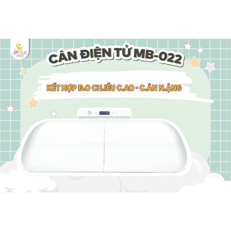 CÂN ĐIỆN TỬ CÂN TRẺ SƠ SINH MOAZ BEBE MB022