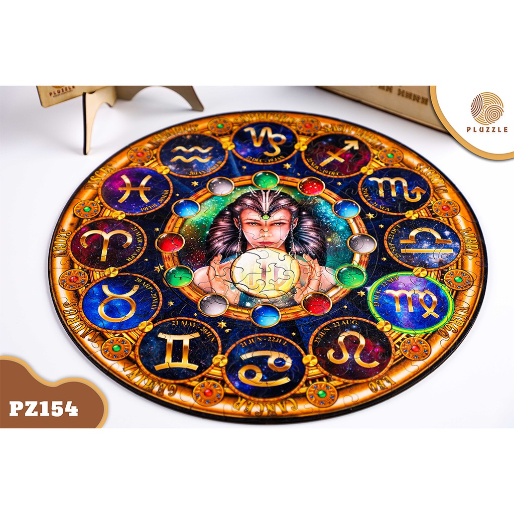 PLUZZLE Bộ xếp hình gỗ đồ chơi puzzle ghép hình 12 Cung Hoàng Đạo - Cung Xử Nữ – PZ154