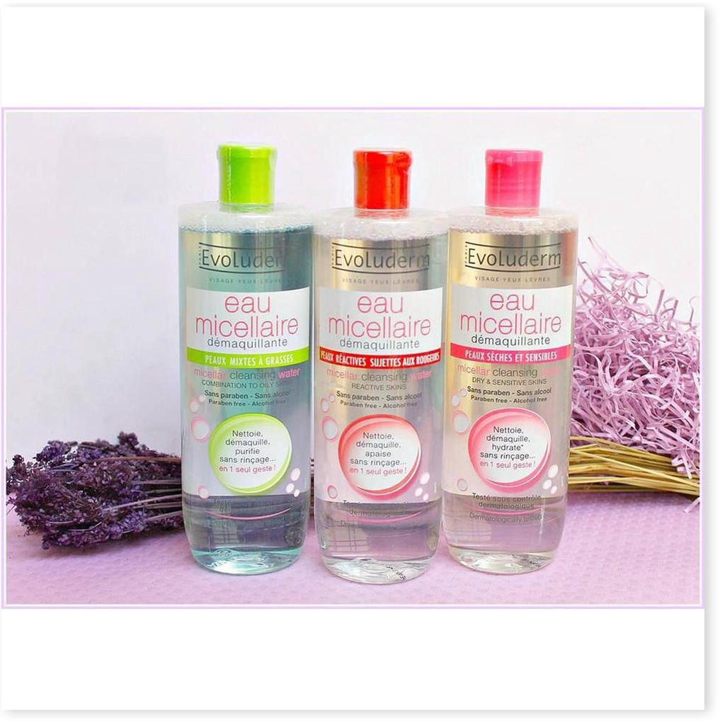 Nước Tẩy Trang Evoluderm Micellar Cleansing Water