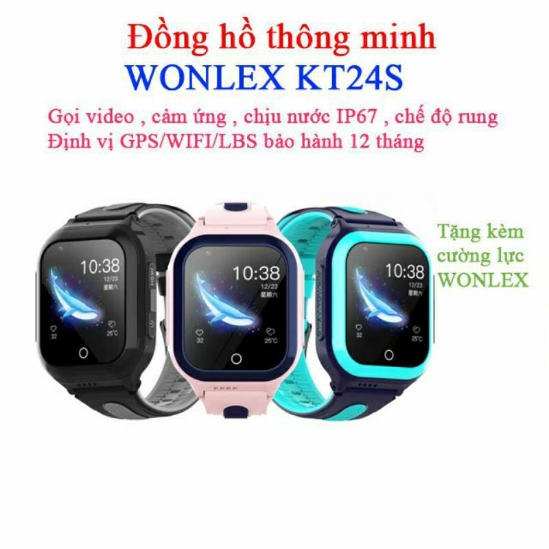 Đồng hồ thông minh WONLEX KT24S , KT23 gọi video 4G GPS WIFI có rung