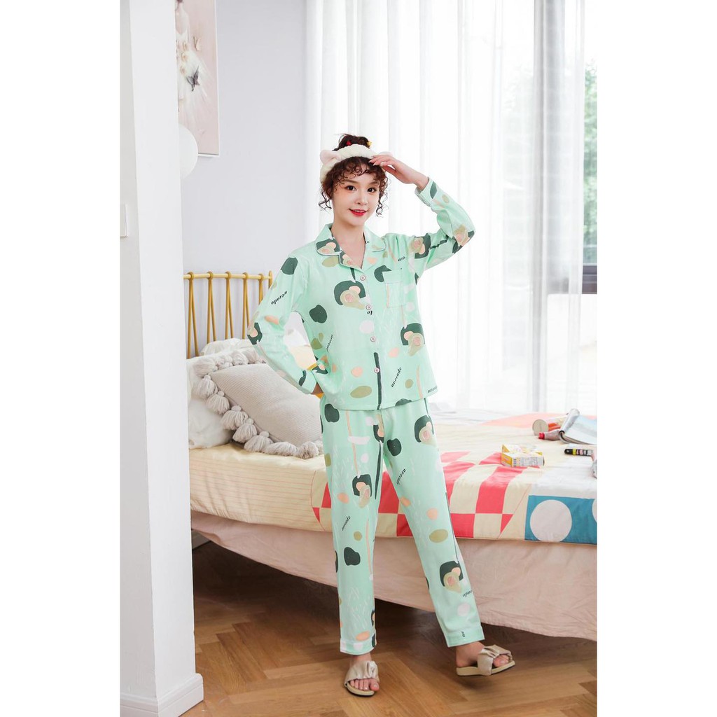 Pijama dài tay người lớn(hàng sale ko đổi trả)
