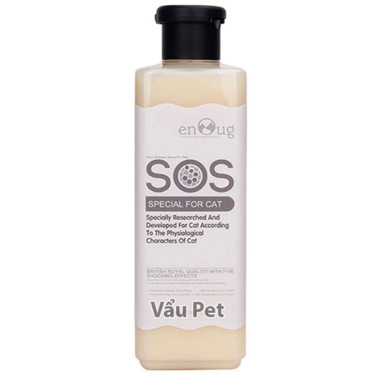 Sữa tắm cho chó SOS 530ml poodle, lông trắng, lông tối màu  - Sữa tắm chó mèo Vẩu Pet Shop