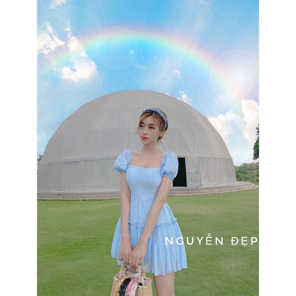 ĐẦM TAY PHỒNG TÙNG XÒE NHÚN TẦNG CÓ MÚT NGỰC