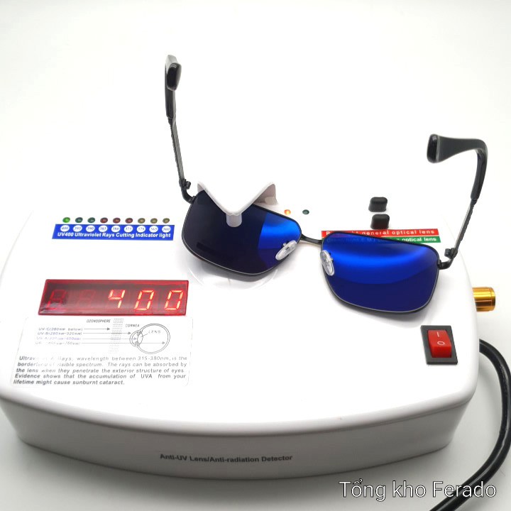 Mắt kính trời trang nam mắt vuông tròng phân cực chống UV400