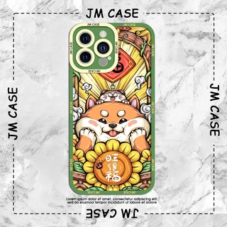 Ốp lưng iphone samsung xiaomi oppo cạnh vuông JM CASE Mèo thần tài phong cách hiện đại mèo và hoa8plxxs111213