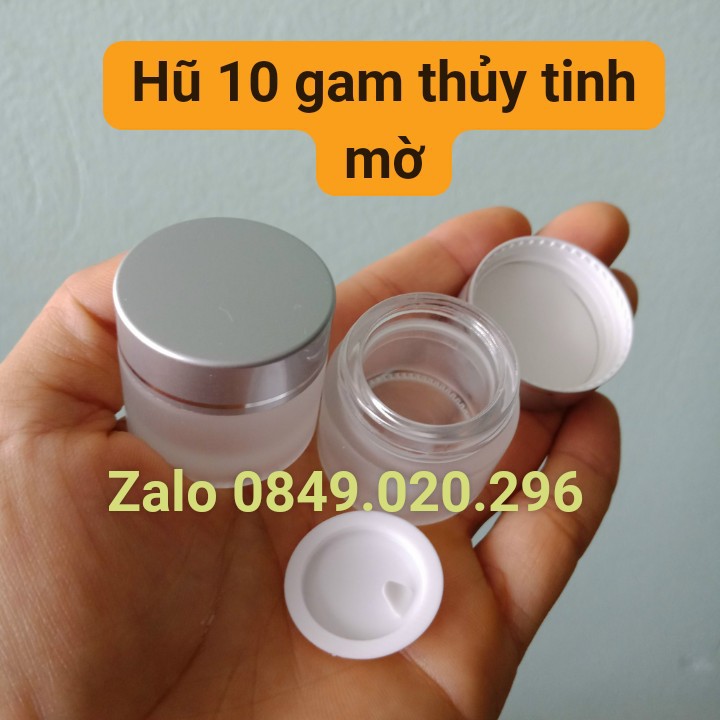 Lọ chiết mỹ phẩm 10 gam thủy tinh phun mờ Siêu Đẹp