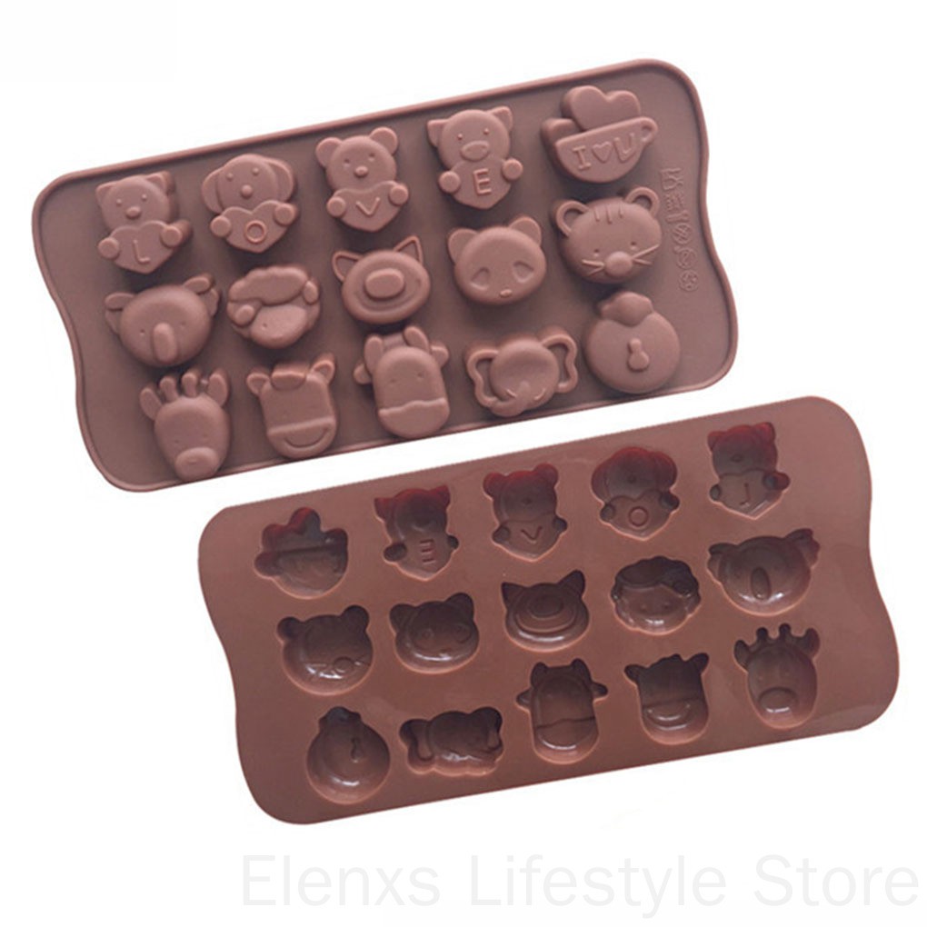 Khuôn silicon làm bánh kẹo hình thú đáng yêu
