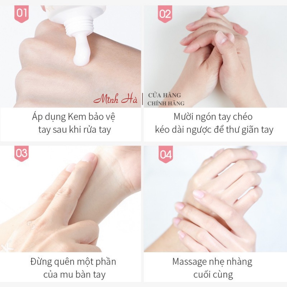 Kem dưỡng da tay Hatomugi Moisturizing & Conditioning The Hand Cream 65g chiết xuất hạt ý dĩ cấp ẩm cho da tay