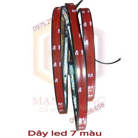 Dây Led 1M5 24v led nóc 7 màu phụ kiện led trang trí xe tải ô tô