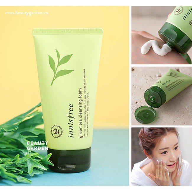 Combo Serum innisfree (80ml) + Sữa Rửa Mặt Trà Xanh Innisfree Hàn Quốc (150ml)