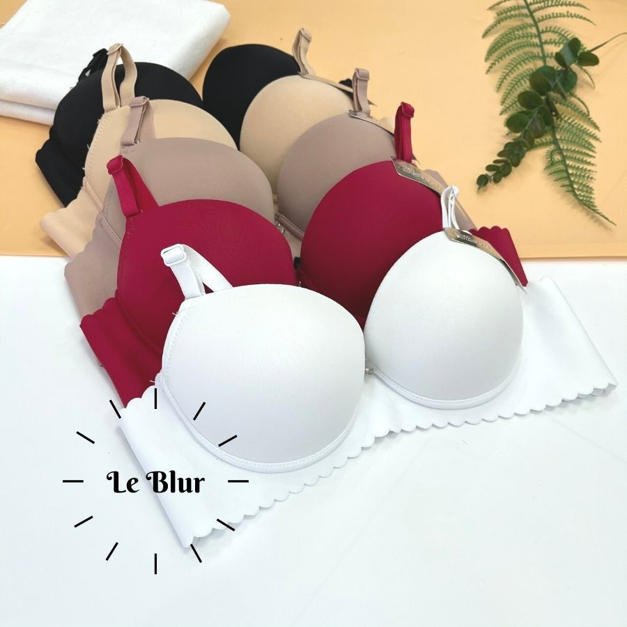 Áo lót nữ gọng mút siêu dày, áo ngực trơn dây áo su Thái Lan Sisterhood 1843, Leblur