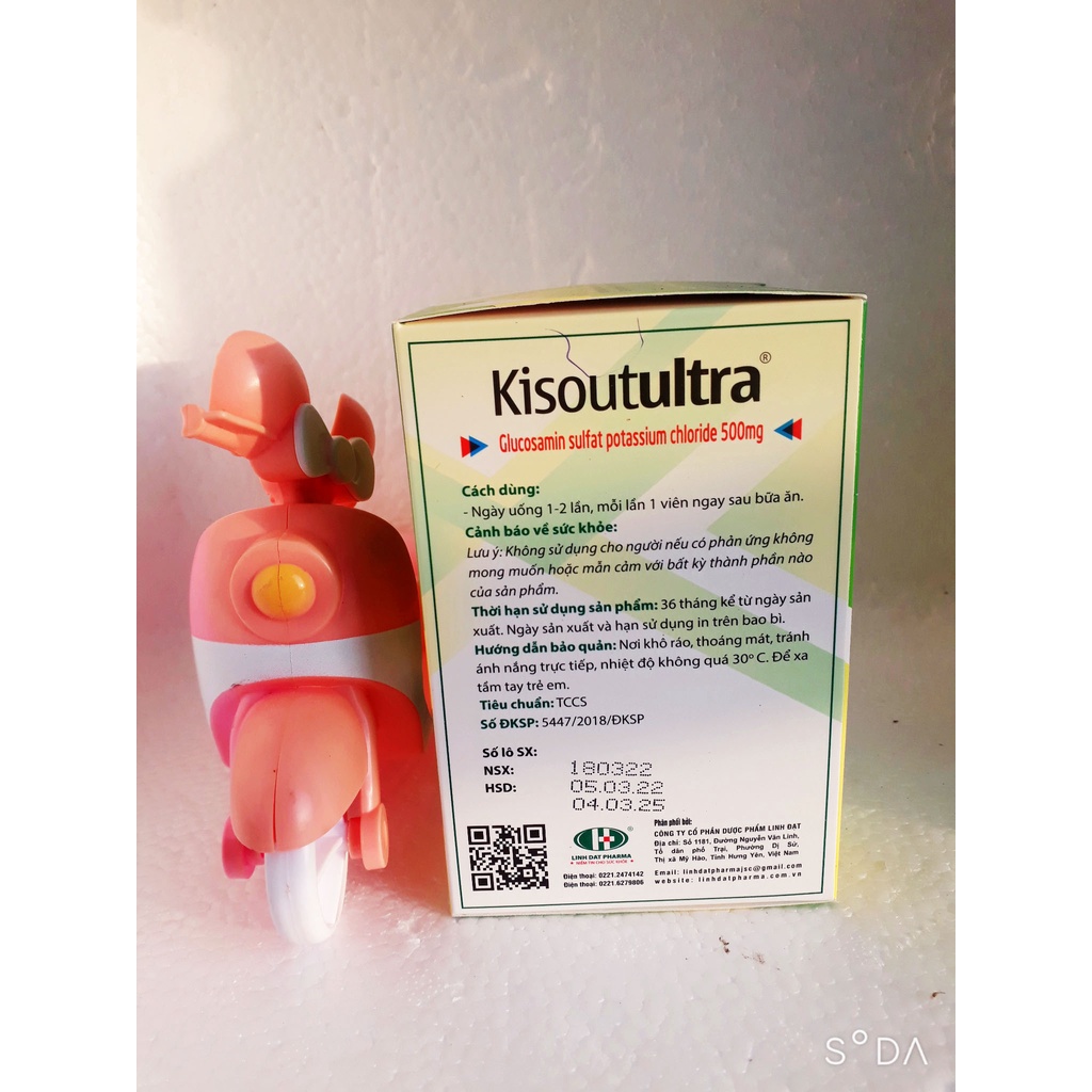 Viên dưỡng khớp glucosamine KISOUTULTRA, hỗ trợ giảm v.iêm khớp, khô khớp; hỗ trợ phục hồi mô sụn khớp bị tổn thương