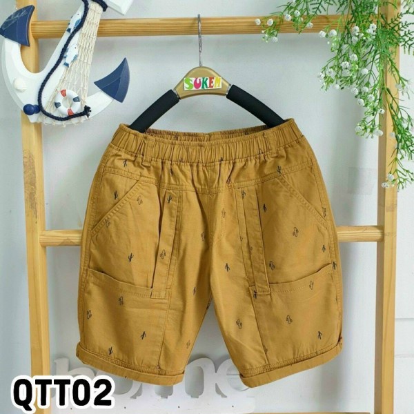 Quần đùi kaki bé trai size Đại Quần đùi bé trai túi hộp 19-40kg - QTT