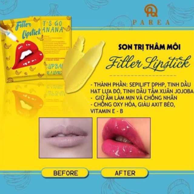 Son khử thâm môi Collagen Filler Lipstick Banana