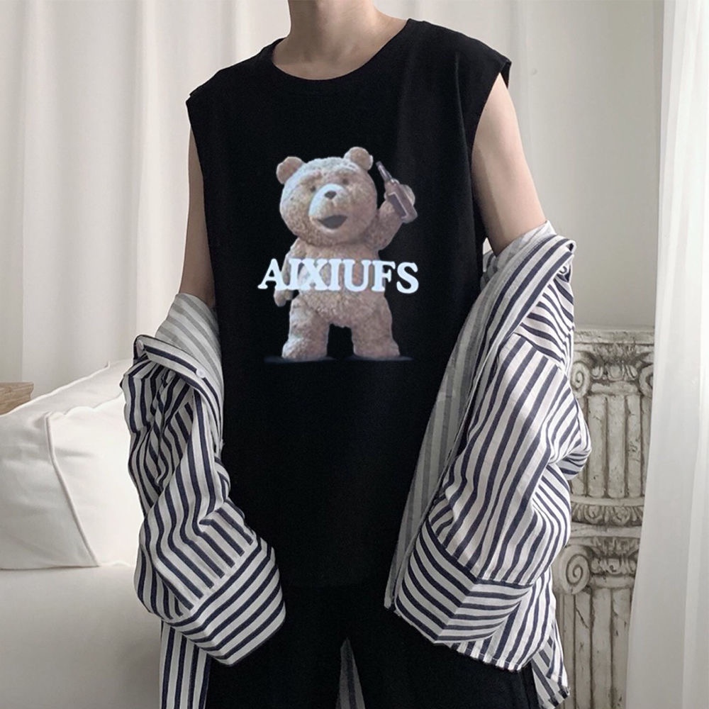 Áo thun ba lỗ MMIOT y2k in hình anime goth phong cách harajuku đáng yêu cho nam