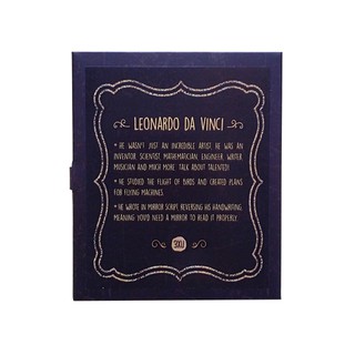 Bookmark gỗ nam châm Leonardo da Vinci